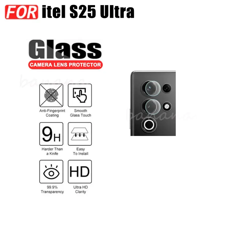 Picture of 2in1 Protector Combo Pack for itel S25 Ultra (A+ GRADE) UV Glass Screen Protector + Camera Protector Lens