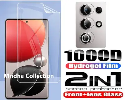 Picture of 2in1 Protector Combo Pack for itel S25 Ultra (Front Hydrogel Screen Protector Poly + Camera Lens Protector)