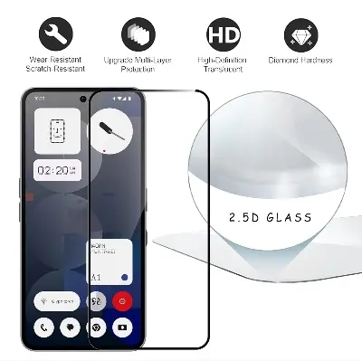 Picture of Nothing Phone 3 (5D 9D 11D 13D 21D) Screen Protector Tempered Glass Film 9H Hardness Full Coverage No Bubbles and Fingerprint Scratch-Resistant