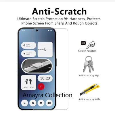 Picture of Nothing Phone 3a Pro Screen Protector 3D Tempered Clear Screen protector Premium Product Gorilla Glass Transparent Clear Ultra Thin - Durable & Scratch Resistant - Easy to Install