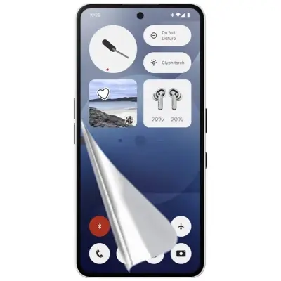 Picture of Nothing Phone 3a Pro (4 Layers) TPU Hydrogel Machine Cutting Screen Protector Film Anti-Shatter / High Definition (Front Poly)