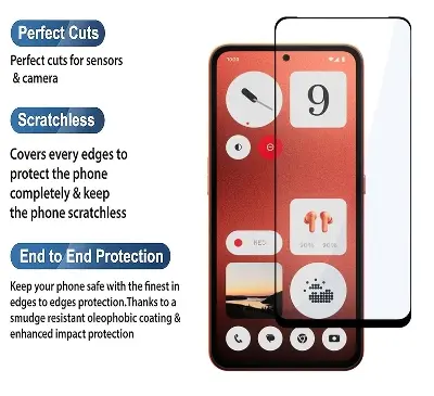 Picture of Nothing CMF Phone 2 Pro (5D 9D 11D 13D 21D) Screen Protector Tempered Glass Film 9H Hardness Full Coverage No Bubbles and Fingerprint Scratch-Resistant