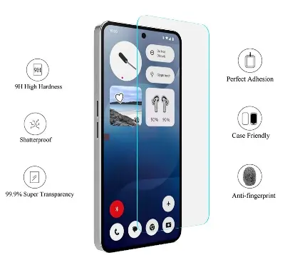 Picture of Nothing CMF Phone 2 Pro Screen Protector 3D Tempered Clear Screen protector Premium Product Gorilla Glass Transparent Clear Ultra Thin - Durable & Scratch Resistant - Easy to Install