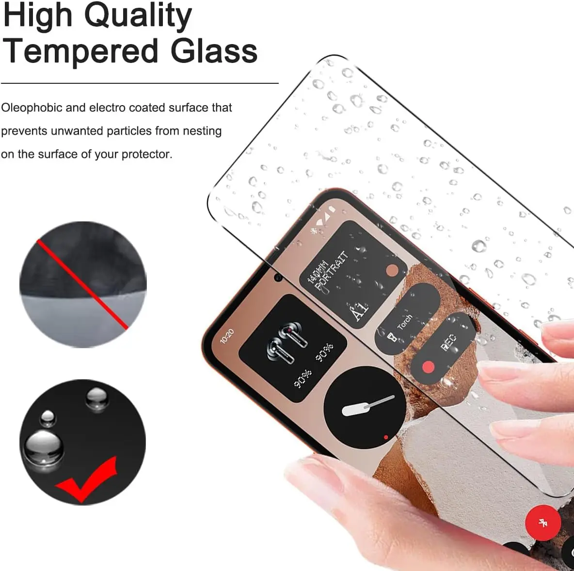 Picture of Nothing CMF Phone 2 Pro Screen Protector 3D Tempered Clear Screen protector Premium Product Gorilla Glass Transparent Clear Ultra Thin - Durable & Scratch Resistant - Easy to Install