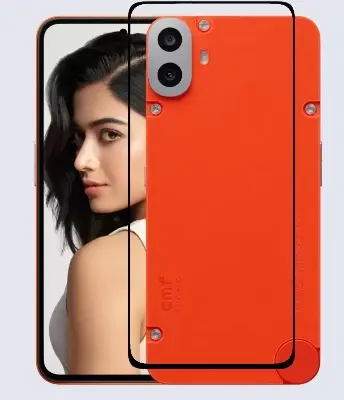 Picture of 3in1 Protector Combo Pack for Nothing CMF Phone 1 (5d Full Screen Protector Glass + Back Hydrogel Protector Poly + Camera Lens Protector)