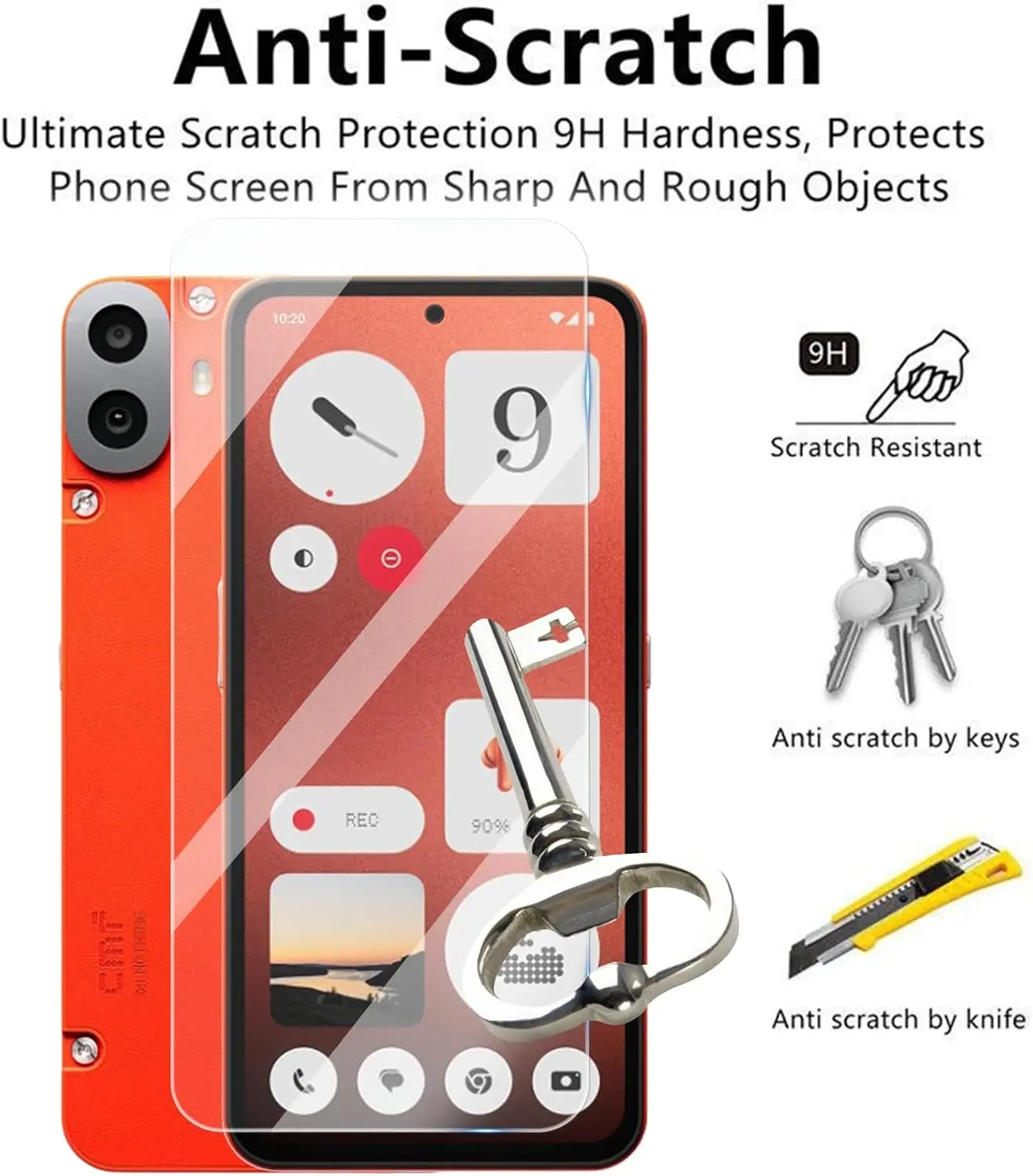 Picture of 2in1 Protector Combo Pack for Nothing CMF Phone 1 (Clear Screen Protector Glass + Camera Lens Protector)