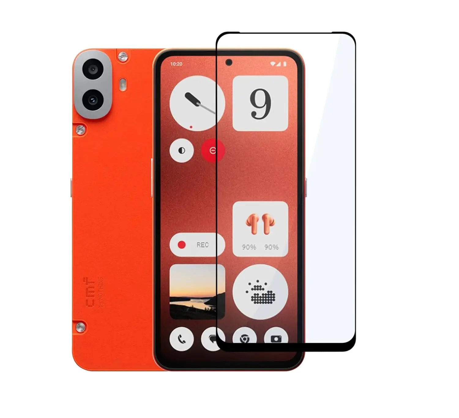Picture of 2in1 Protector Combo Pack for Nothing CMF Phone 2 Pro (5d Full Screen Protector Glass + Camera Lens Protector)