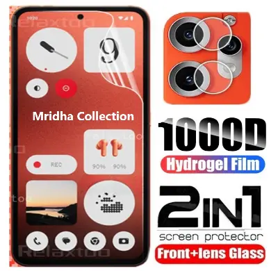 Picture of 2in1 Protector Combo Pack for Nothing CMF Phone 2 Pro (Front Hydrogel Screen Protector Poly+Camera Lens Protector)