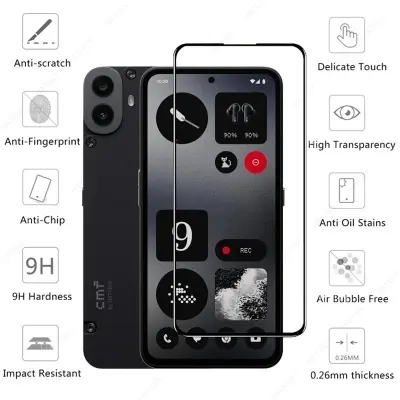 Picture of Nothing CMF Phone 1 (5D 9D 11D 13D 21D) Screen Protector Tempered Glass Film 9H Hardness Full Coverage No Bubbles and Fingerprint Scratch-Resistant