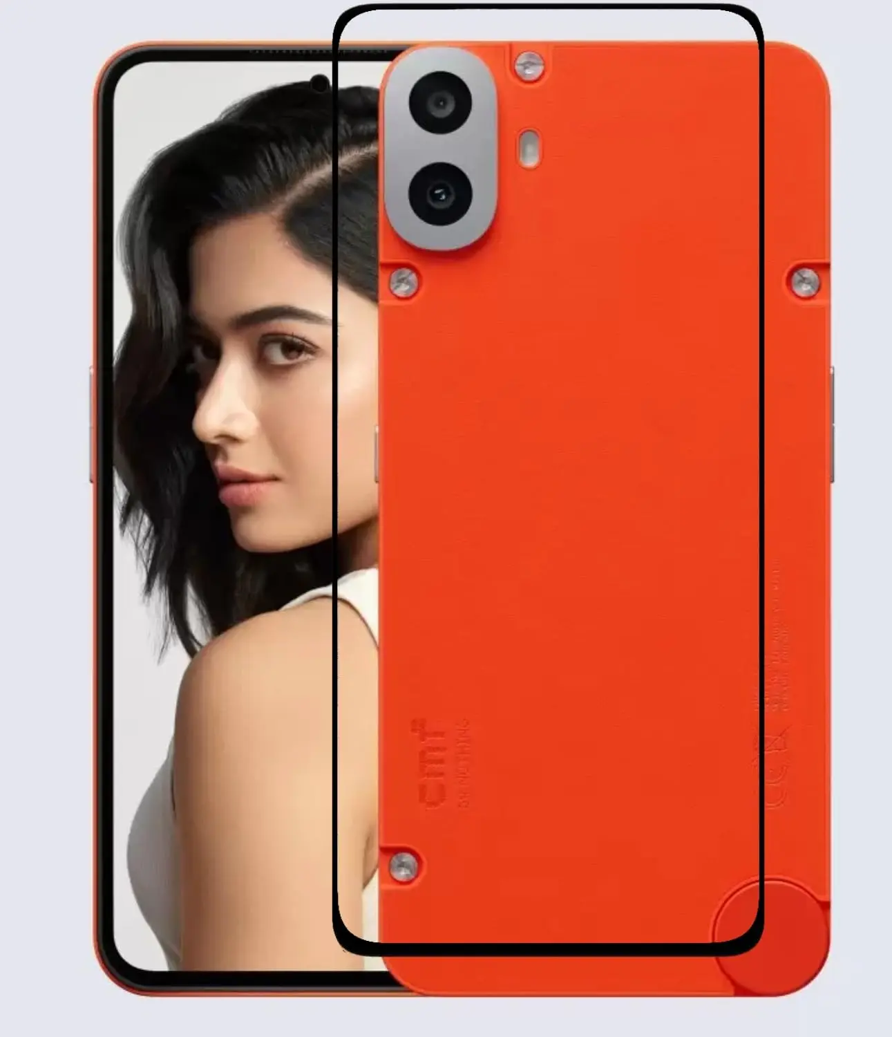 Picture of 2in1 Protector Combo Pack for Nothing CMF Phone 1 (5d Full Screen Protector Glass + Camera Lens Protector)