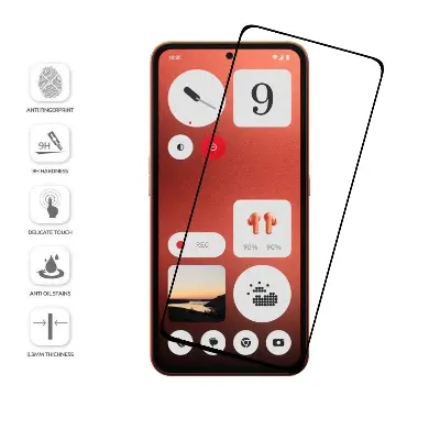Picture of 3in1 Protector Combo Pack for Nothing CMF Phone 2 Pro (Premium Full Screen Protector Glass + Back Hydrogel Protector Poly + Camera Lens Protector)