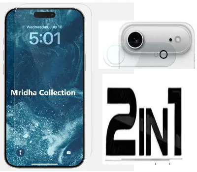 Picture of 2in1 Protector Combo Pack for Apple iPhone Air (Clear Screen Protector Glass + 3D Camera Lens Protector)