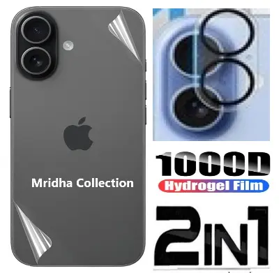 Picture of 2in1 Back Protector Combo Pack for Apple iPhone 17 (Back Hydrogel Poly Protector + 3D Camera Lens Protector Glass)