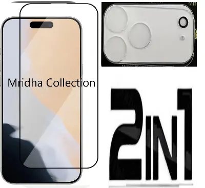 Picture of 2in1 Protector Combo Pack for Apple iPhone 17 Pro (Premium Full Screen Protector Glass + 3D Camera Lens Protector)