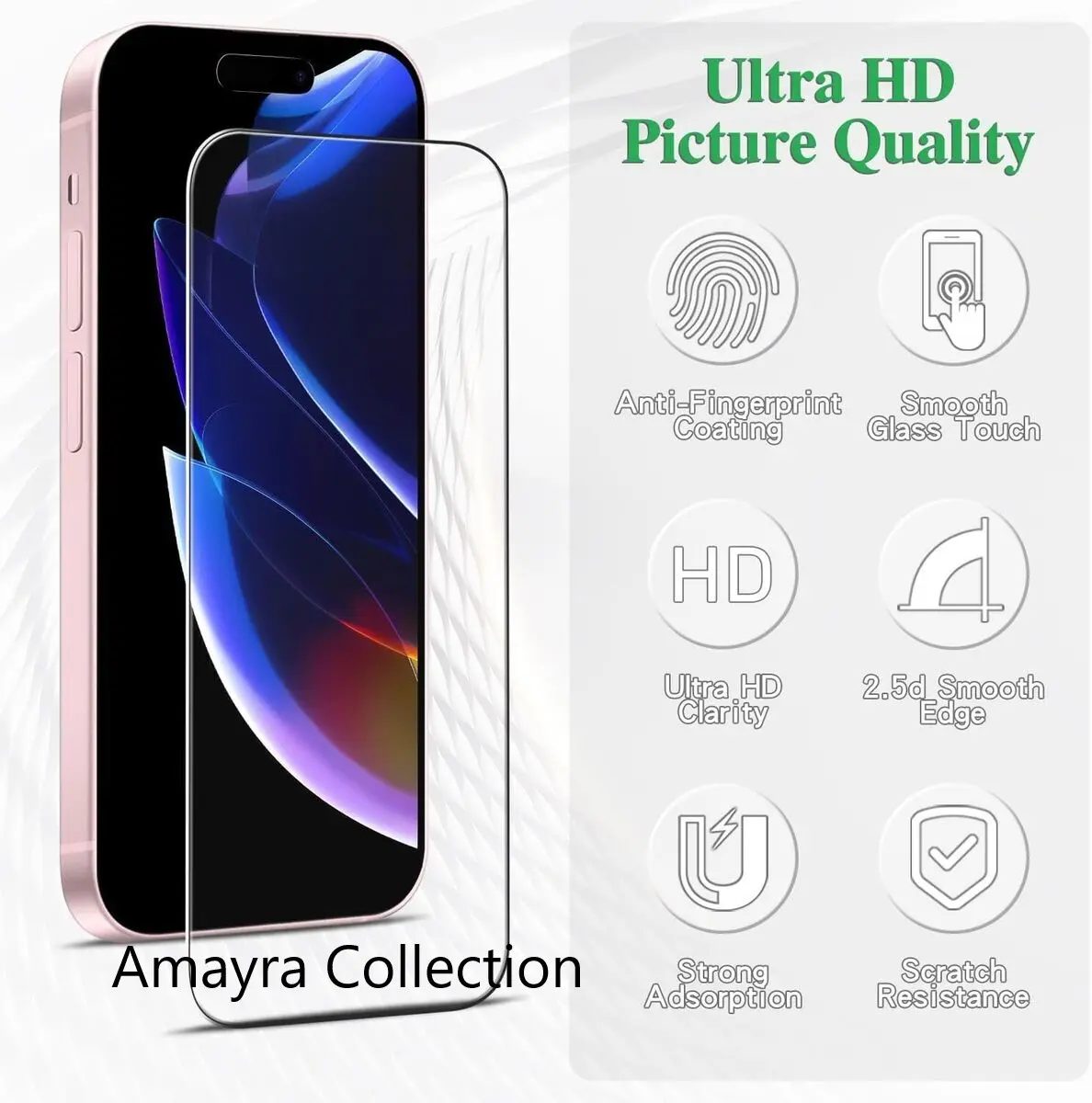 Picture of 2in1 Protector Combo Pack for Apple iPhone 17 (5d Full Screen Protector Glass + 3D Camera Lens Protector)