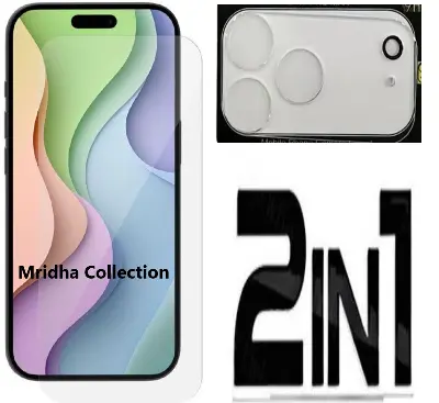 Picture of 2in1 Protector Combo Pack for Apple iPhone 17 Pro (Clear Screen Protector Glass + 3D Camera Lens Protector)
