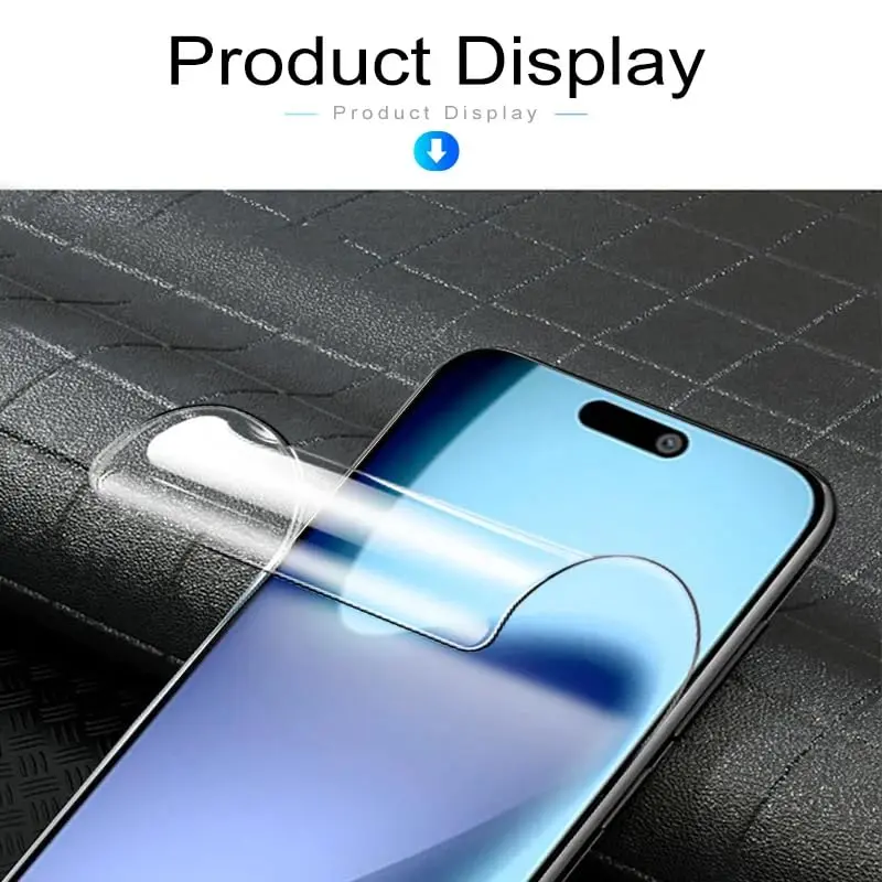 Picture of Apple iPhone 17 Pro (4 Layers) TPU Hydrogel Machine Cutting Screen Protector Film Anti-Shatter / High Definition (Front Poly)