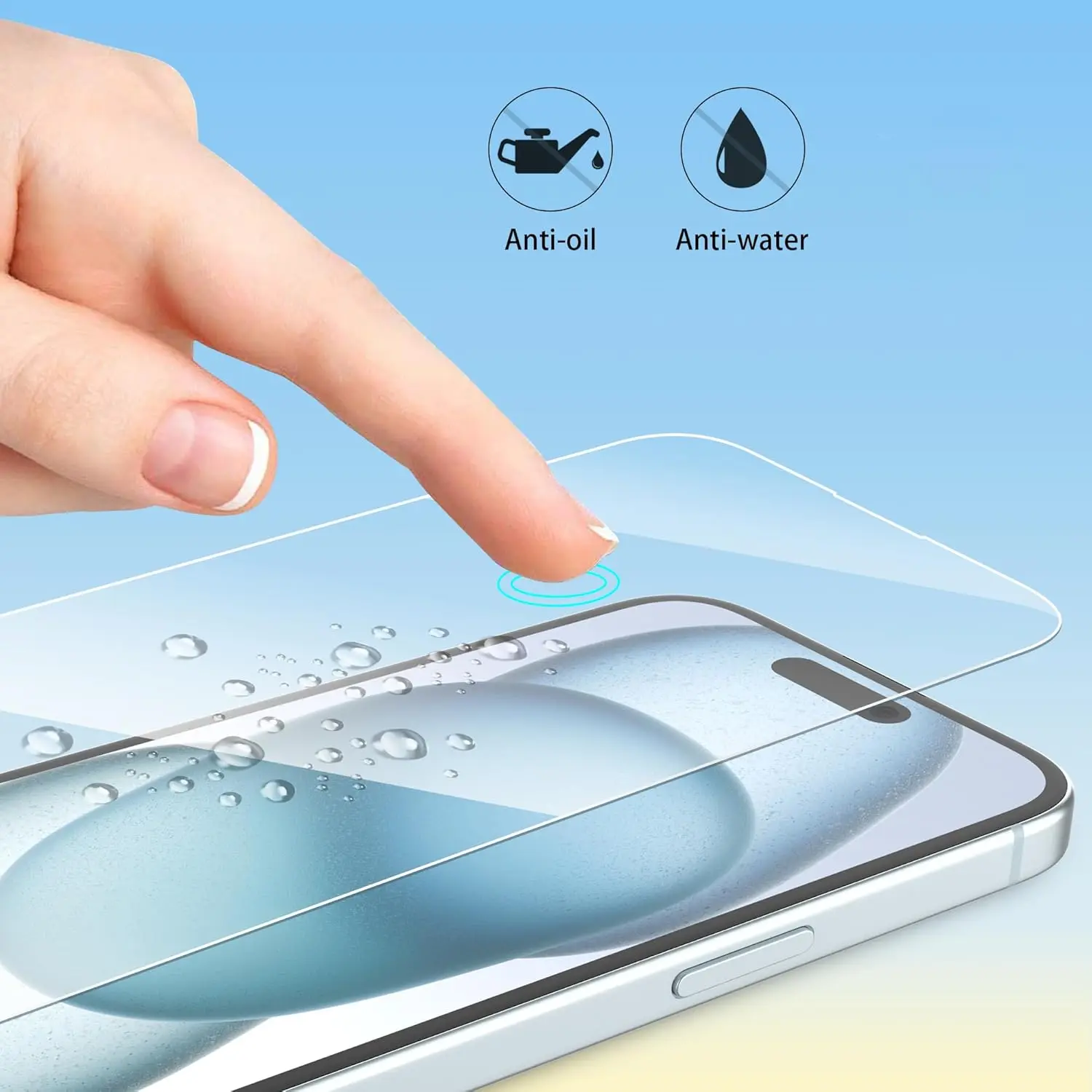 Picture of Apple iPhone 17 Screen Protector 3D Tempered Clear Screen protector Gorilla Glass Transparent Clear Ultra Thin