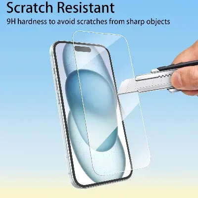 Picture of Apple iPhone 17 Screen Protector 3D Tempered Clear Screen protector Gorilla Glass Transparent Clear Ultra Thin