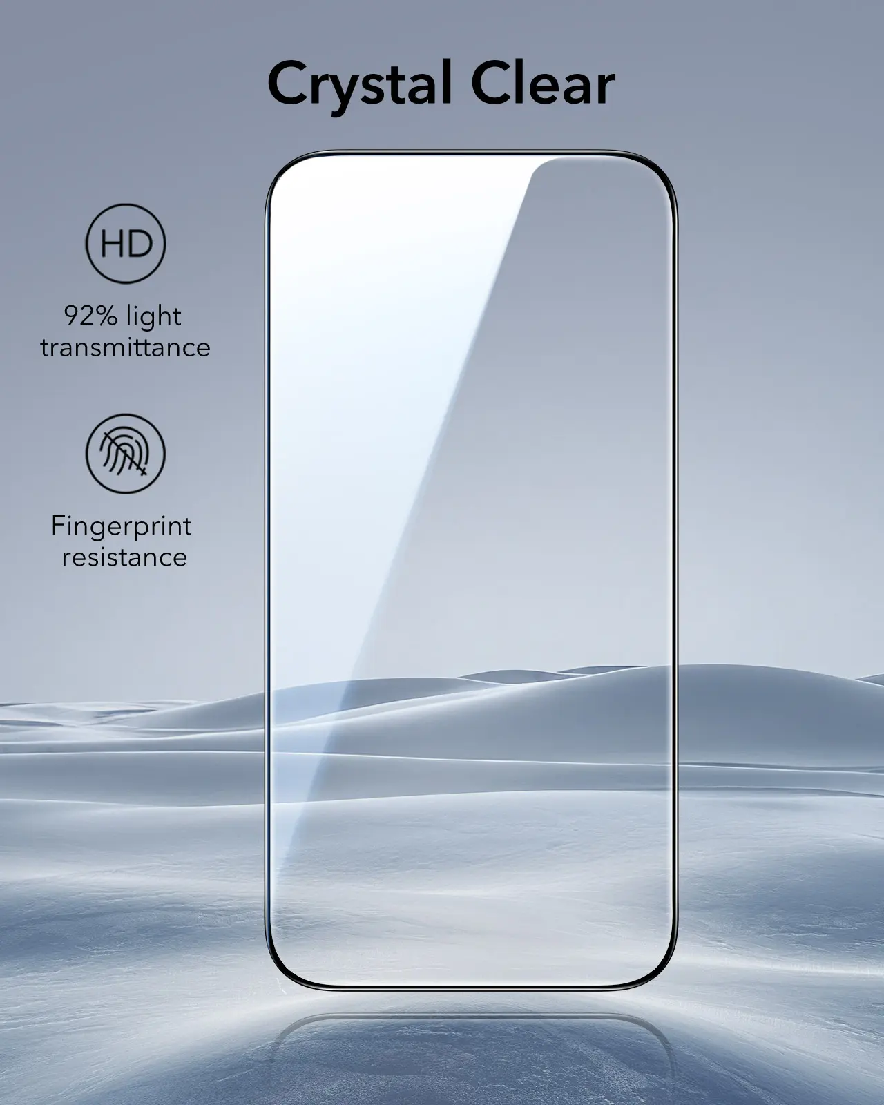 Picture of Apple iPhone 17 Pro (5D 9D 11D 13D 21D) Screen Protector Tempered Glass Film 9H Hardness Full Coverage No Bubbles and Fingerprint Scratch-Resistant