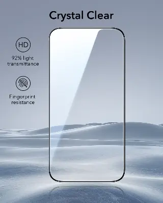 Picture of Apple iPhone 17 Pro (5D 9D 11D 13D 21D) Screen Protector Tempered Glass Film 9H Hardness Full Coverage No Bubbles and Fingerprint Scratch-Resistant