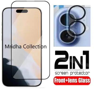 Picture of 2in1 Protector Combo Pack for Apple iPhone 17 (Premium Full Screen Protector Glass + 3D Camera Lens Protector)