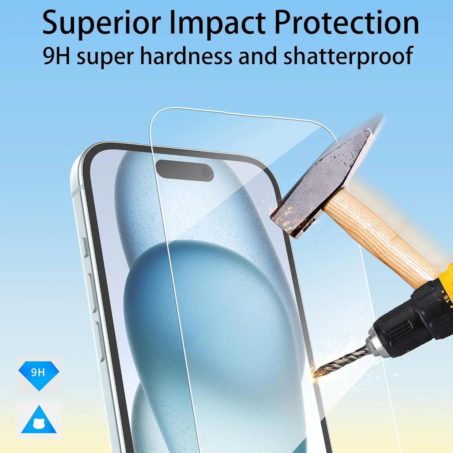 Picture of 2in1 Protector Combo Pack for Apple iPhone 17 Pro Max (Clear Screen Protector Glass + 3D Camera Lens Protector)