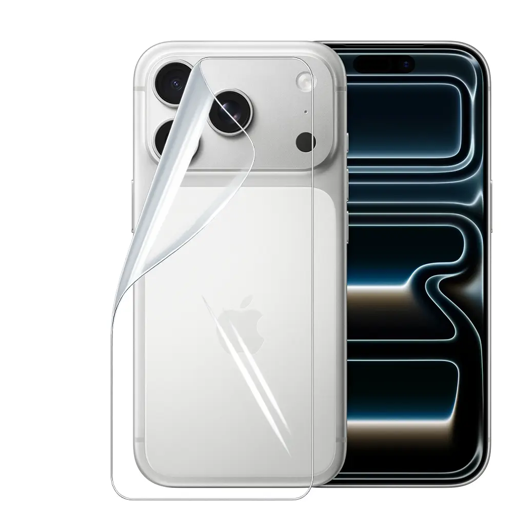 Picture of Apple iPhone 17 Pro Max (4 Layers) TPU Hydrogel Machine Cutting Screen Protector Film Anti-Shatter / High Definition (Back Poly)