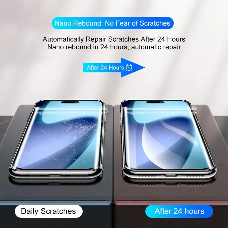 Picture of Apple iPhone 17 Pro Max (4 Layers) TPU Hydrogel Machine Cutting Screen Protector Film Anti-Shatter / High Definition (Front Poly)