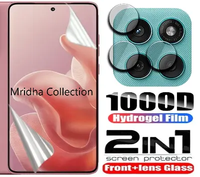 Picture of 2in1 Protector Combo Pack for Motorola Edge 60 5G (Front Hydrogel Screen Protector Poly + Camera Lens Protector)