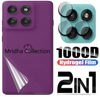 Picture of 2in1 Back Protector Combo Pack for Motorola Edge 60 Fusion 5g (Back Hydrogel Poly Protector + Camera Lens Protector)