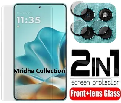 Picture of 2in1 Protector Combo Pack for Motorola Edge 60 5G (A+ GRADE) UV Glass Screen Protector + Camera Protector Lens