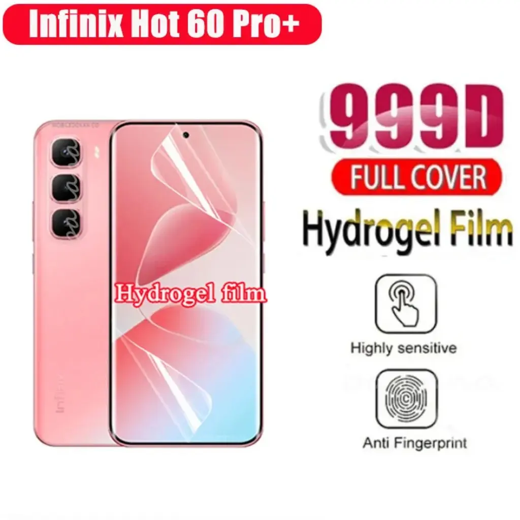Picture of 2in1 Protector Combo Pack for Infinix Hot 60 Pro+ / Infinix Hot 60 Pro Plus (Front Hydrogel Protector Poly + Back Hydrogel Protector Poly)