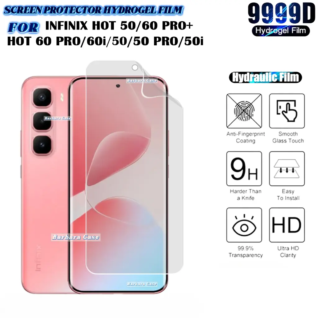Picture of Infinix Hot 60 Pro+ / Infinix Hot 60 Pro Plus (4 Layers) TPU Hydrogel Machine Cutting Screen Protector Film Anti-Shatter / High Definition (Front Poly)
