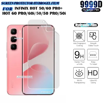 Picture of Infinix Hot 60 Pro+ / Infinix Hot 60 Pro Plus (4 Layers) TPU Hydrogel Machine Cutting Screen Protector Film Anti-Shatter / High Definition (Front Poly)