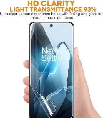 Picture of OnePlus 13 5G / 1+ 13 5G TPU Protective Film Hydrogel Front Poly Protector Screen Protector Anti-Shatter / High Definition (Front Poly)