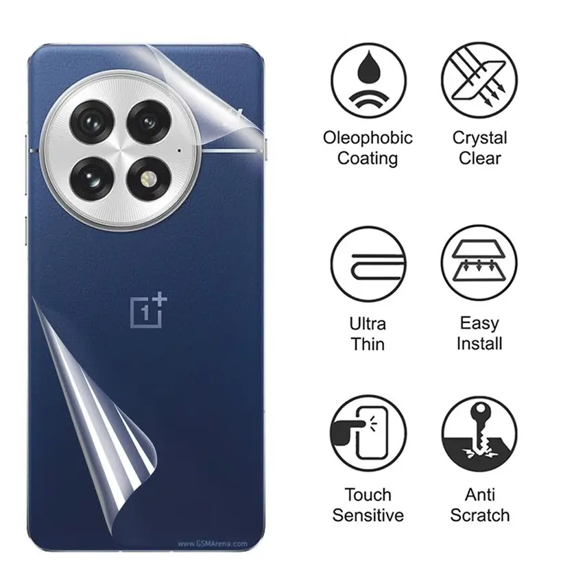 Picture of OnePlus 13 5G / 1+ 13 5G TPU Protective Film Hydrogel Back Poly Protector Screen Protector Anti-Shatter / High Definition (Back Poly)