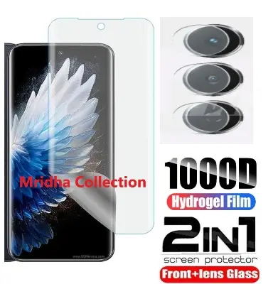 Picture of 2in1 Protector Combo Pack for Tecno Spark 40 Pro+ / Tecno Spark 40 Pro Plus (Front Hydrogel Screen Protector Poly+Camera Lens Protector)