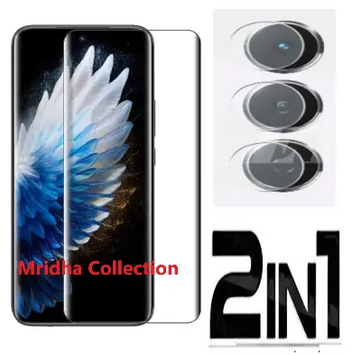 Picture of 2in1 Protector Combo Pack for Tecno Spark 40 Pro+ / Tecno Spark 40 Pro Plus (A+ GRADE) UV Glass Screen Protector + Camera Protector Lens