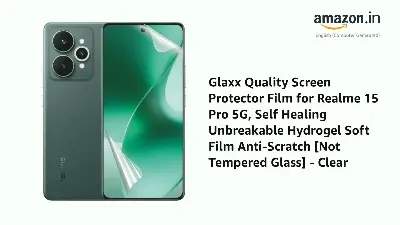 Picture of Realme 15 Pro 5G (4 Layers) TPU Hydrogel Machine Cutting Screen Protector Film High Definition (Front Poly)