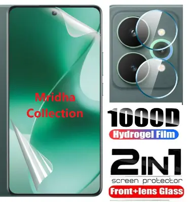 Picture of 2in1 Protector Combo Pack for Realme 15 Pro 5G (Front Hydrogel Screen Protector Poly+Camera Lens Protector)