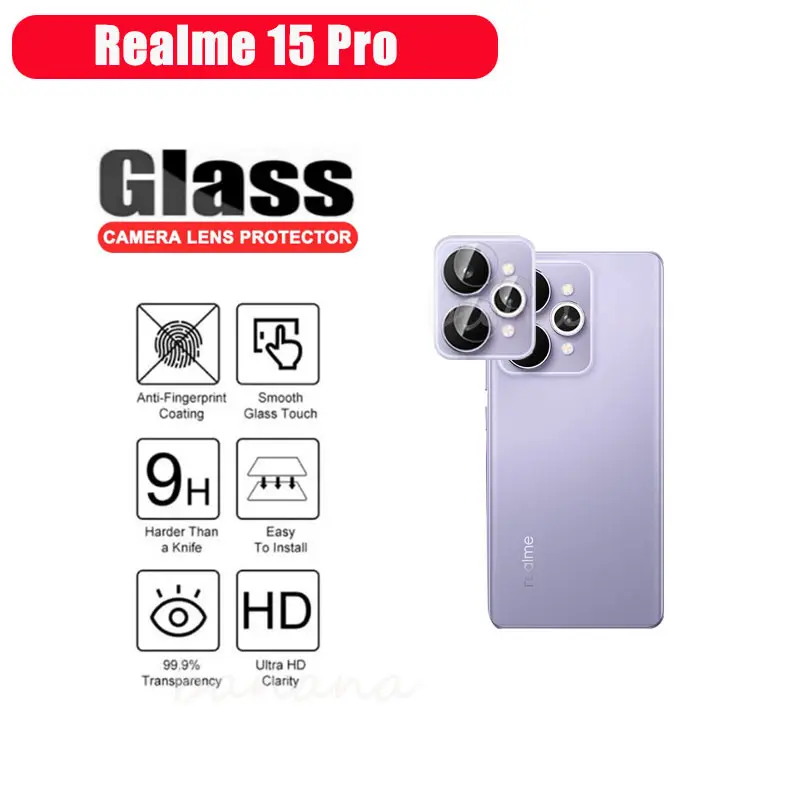 Picture of Realme 15 5G Back Camera Lens Screen Protector Rear Camera Lens Screen Protector,Upgraded HD,Clear Scratch Resistant(Nano Poly)
