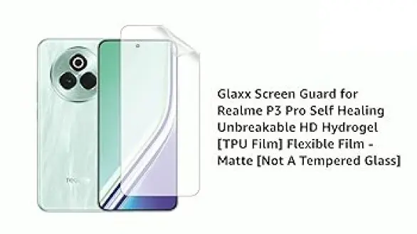 Picture of Realme P3 Pro 5G (4 Layers) TPU Hydrogel Machine Cutting Screen Protector Film High Definition (Front Poly)