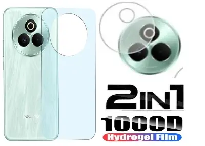 Picture of 2in1 Back Protector Combo Pack for Realme P3 Pro 5G (Back Hydrogel Poly Protector+Camera Lens Protector)