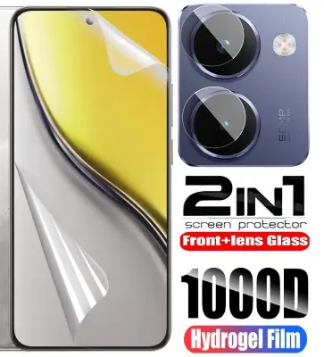 Picture of 2in1 Protector Combo Pack for Realme P3 Ultra 5G (Front Hydrogel Screen Protector Poly+Camera Lens Protector)