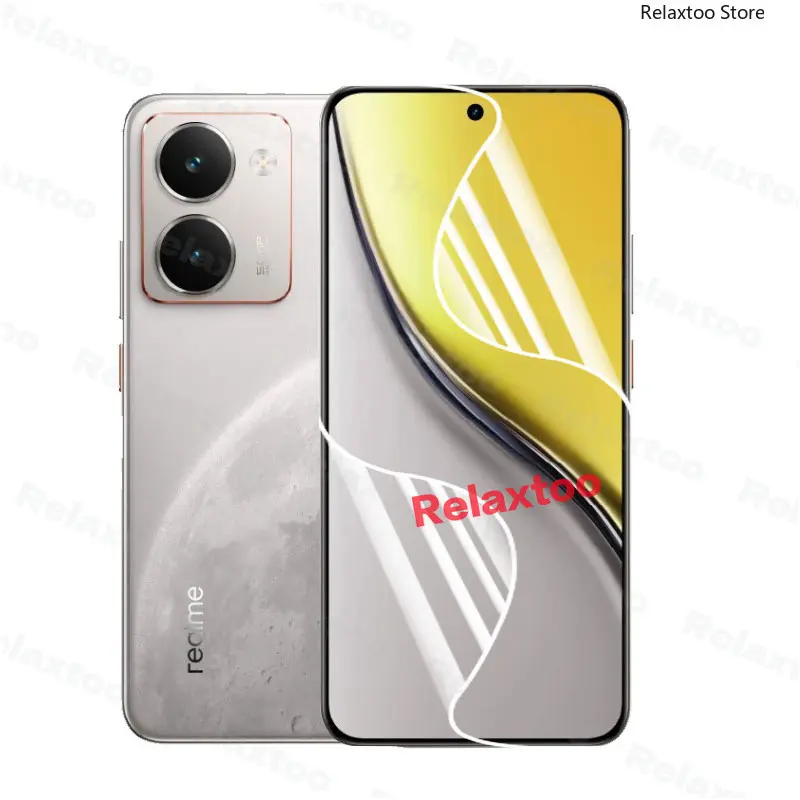 Picture of Realme P3 Ultra 5G (4 Layers) TPU Hydrogel Machine Cutting Screen Protector Film High Definition (Front Poly)