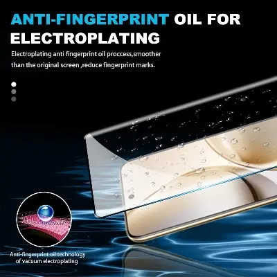 Picture of Realme P3 Ultra 5G Full Glue 9D Curved Tempered Glass Screen Protector Edge to Edge Fit Protection Tempered Glass (Black)