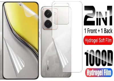 Picture of 2in1 Protector Combo Pack for Realme P3 Ultra 5G (Front Hydrogel Protector Poly+Back Hydrogel Protector Poly)