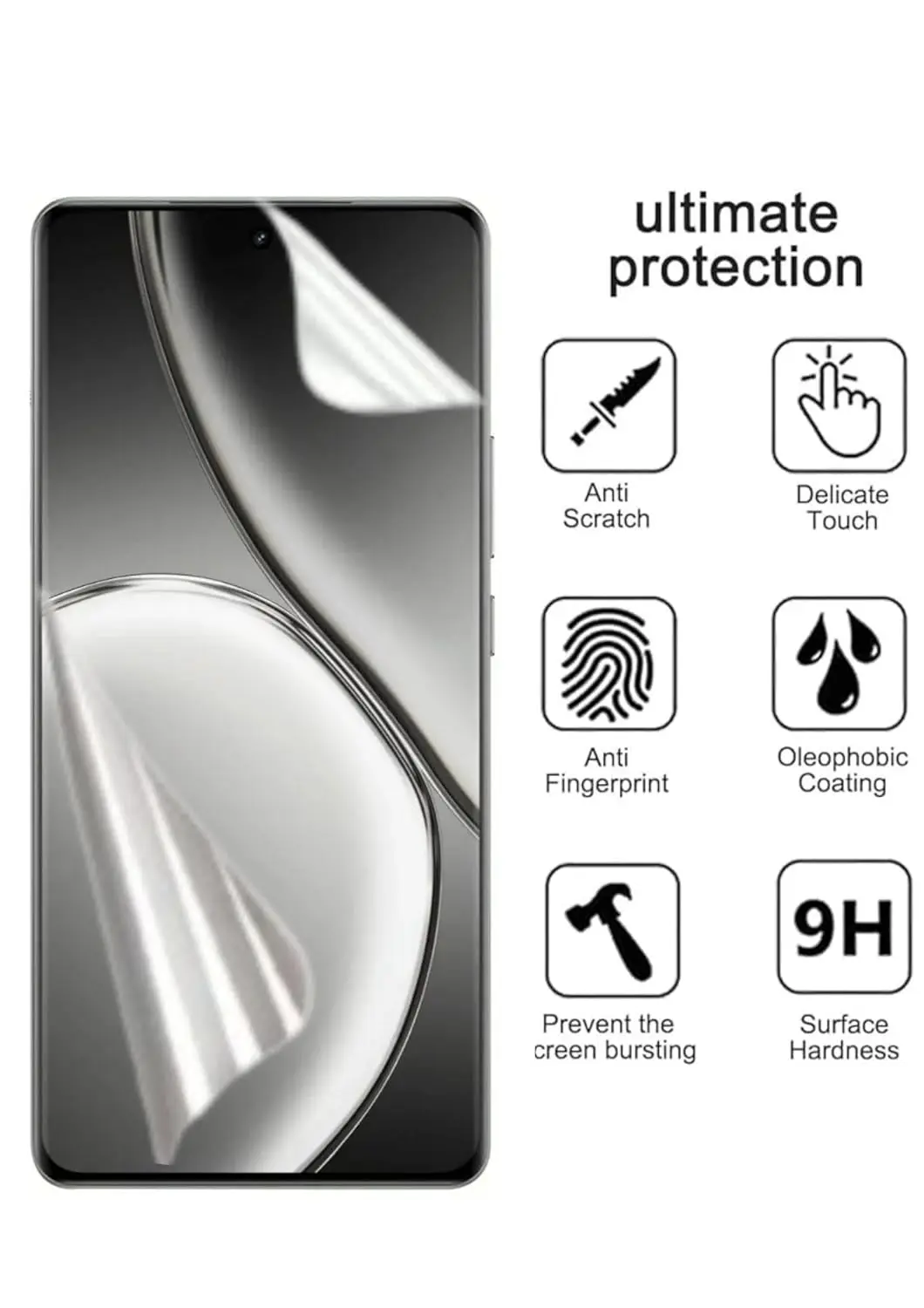 Picture of Xiaomi Civi 4 Pro (4 Layers) TPU Hydrogel Machine Cutting Screen Protector Film High Definition (Front Poly)