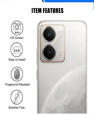 Picture of 2in1 Back Protector Combo Pack for Realme P3 Ultra 5G (Back Hydrogel Poly Protector+Camera Lens Protector)